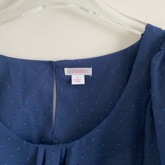 Xhilaration Sheer Open Sleeve Top - Picture 9 of 16